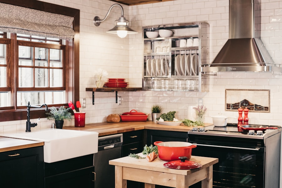 Handmade zellige tile backsplash in soft white with irregular edges and texture